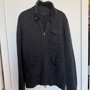 zip-up sweater from Banana Republic.